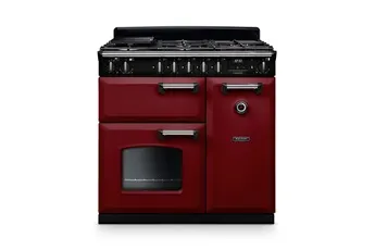 Falcon - Piano De Cuisson Gaz Ngc Tab Gaz 90 Cm Bordeaux Chrome — vue 2