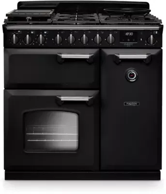 Falcon - Piano De Cuisson Gaz Ngc Tab Gaz 90 Cm Charbon Chrome