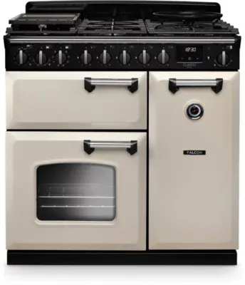 Falcon - Piano De Cuisson Gaz Ngc Tab Gaz 90 Cm Creme Pastel Chrome — vue 4