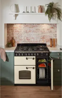 Falcon - Piano De Cuisson Gaz Ngc Tab Gaz 90 Cm Creme Pastel Chrome — vue 5