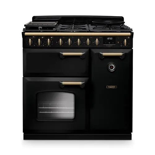 Falcon - Piano De Cuisson Gaz Ngc Tab Gaz 90 Cm Noir Chrome — vue 3