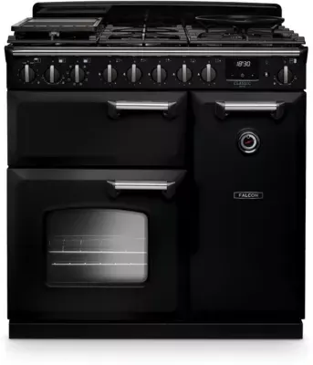 Falcon - Piano De Cuisson Gaz Ngc Tab Gaz 90 Cm Noir Chrome
