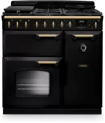 Falcon - Piano De Cuisson Gaz Ngc Tab Gaz 90 Cm Noir Chrome