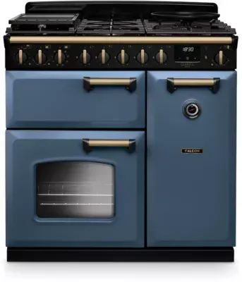 Falcon - Piano De Cuisson Gaz Ngc Tab Gaz 90 Cm Roche Belue Laiton Ant