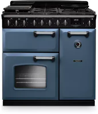 Falcon - Piano De Cuisson Gaz Ngc Tab Gaz 90 Cm Roche Bleue Chrome