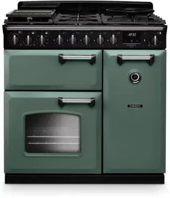 Falcon - Piano De Cuisson Gaz Ngc Tab Gaz 90 Cm Vert Mineral Chrome