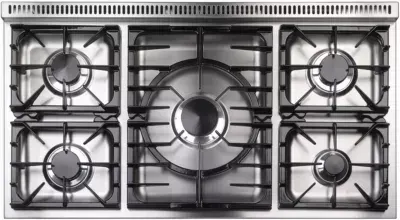 Falcon - Piano De Cuisson Gaz Pkr110 Crem Chrom/Brillantes — vue 3