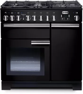 Falcon - Piano De Cuisson Gaz Pro Delux90 Mixt Noir/Chrome