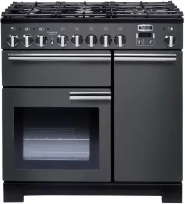 Falcon - Piano De Cuisson Gaz Pro Deluxe 90 Cm Gris Ardoise /Chrome