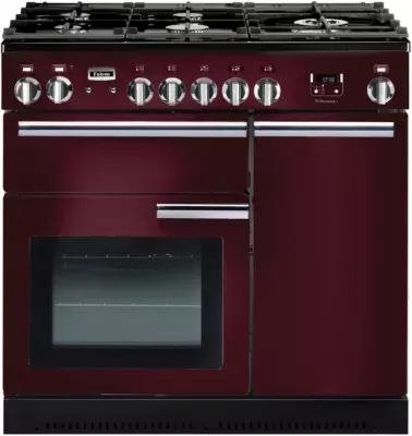 Falcon - Piano De Cuisson Gaz Prof+90 Mixt Rouge Chrome