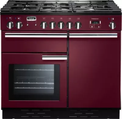 Falcon - Piano De Cuisson Gaz Professional + 100 Cm Rouge Airelle /Chr — vue 3