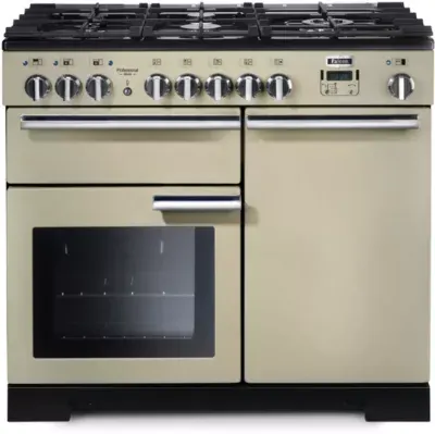 Falcon - Piano De Cuisson Gaz Professional Deluxe 100 Creme Chrome