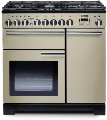 Falcon - Piano De Cuisson Gaz Professional Deluxe 90 Creme Chrome