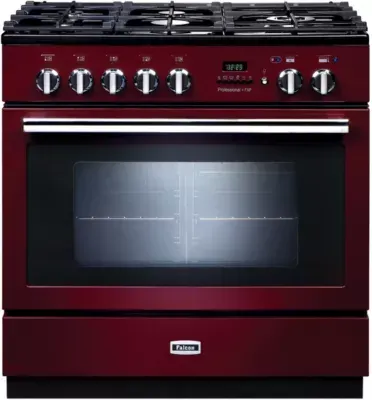Falcon - Piano De Cuisson Gaz Professional + Fxp 90 Df Rouge Airelle