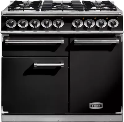 Falcon - Piano De Cuisson Gaz Semi Pro Deluxe 100 Noir Chrome