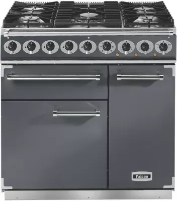 Falcon - Piano De Cuisson Gaz Semi Pro Deluxe 90 Ardoise Nickel