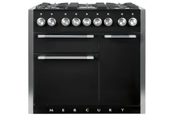 Falcon - Piano De Cuisson Gaz Semi Pro Mercury 100 Noir Mat Inox Poli — vue 2