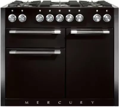 Falcon - Piano De Cuisson Gaz Semi Pro Mercury 110 Noir Brillant Inox
