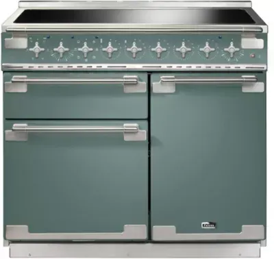 Falcon - Piano De Cuisson Induction Elise 100 Vert Mineral Mat Nickel Brossé