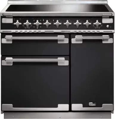 Falcon - Piano De Cuisson Induction Elise 90 Charbon Mat Satiné Nickel