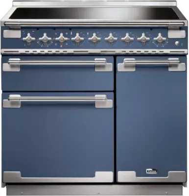 Falcon - Piano De Cuisson Induction Elise 90 Roche Bleue Nickel Brossé