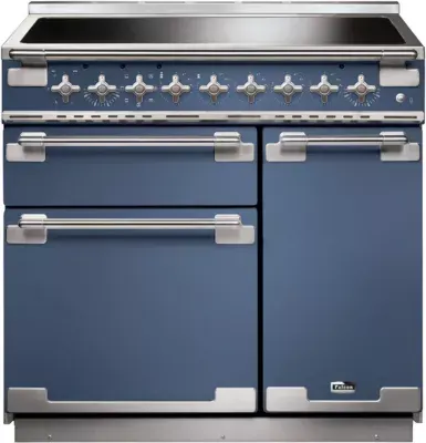 Falcon - Piano De Cuisson Induction Elise 90 Roche Bleue Nickel Brossé — vue 3