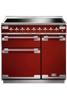 Falcon - Piano De Cuisson Induction Elise 90 Rouge Cerise Nickel Brossé — vue 2