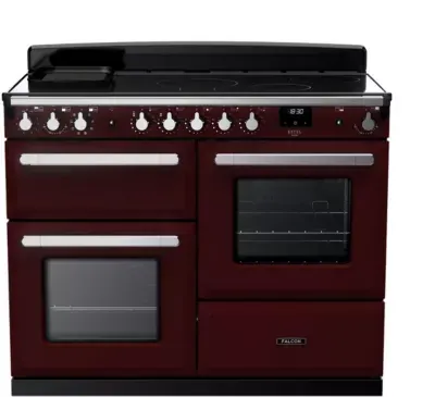 Falcon - Piano De Cuisson Induction Estel Deluxe Octab Ind 110 Cm Bordeaux