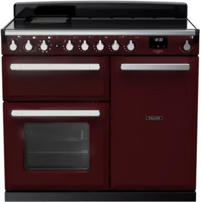 Falcon - Piano De Cuisson Induction Estel Deluxe Tab Ind 100 Cm Bordeaux Chr