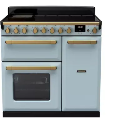 Falcon - Piano De Cuisson Induction Estel Deluxe Tab Ind 90 Cm Bleu Pastel L