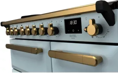 Falcon - Piano De Cuisson Induction Estel Deluxe Tab Ind 90 Cm Bleu Pastel L — vue 5