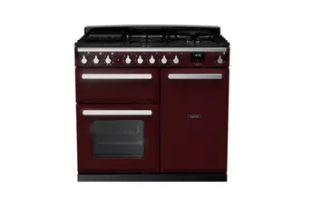Falcon - Piano De Cuisson Induction Estel Deluxe Tab Ind 90 Cm Bordeaux Chro — vue 2