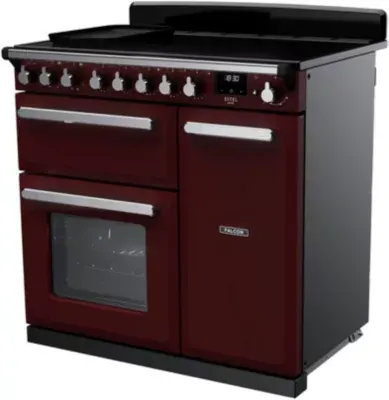 Falcon - Piano De Cuisson Induction Estel Deluxe Tab Ind 90 Cm Bordeaux Chro — vue 5