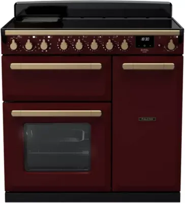 Falcon - Piano De Cuisson Induction Estel Deluxe Tab Ind 90 Cm Bordeaux Lait