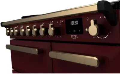 Falcon - Piano De Cuisson Induction Estel Deluxe Tab Ind 90 Cm Bordeaux Lait — vue 5