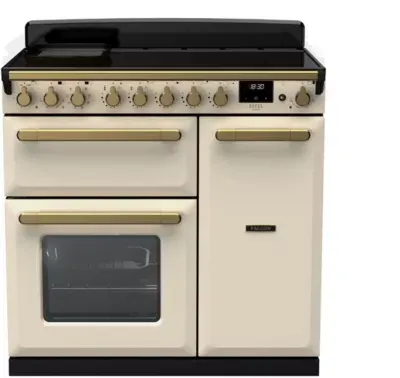 Falcon - Piano De Cuisson Induction Estel Deluxe Tab Ind 90 Cm Creme Pastel