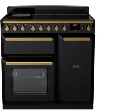 Falcon - Piano De Cuisson Induction Estel Deluxe Tab Ind 90 Cm Noir Brillant