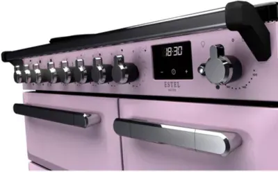 Falcon - Piano De Cuisson Induction Estel Deluxe Tab Ind 90 Cm Parme Chrome — vue 5