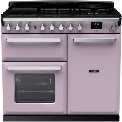 Falcon - Piano De Cuisson Induction Estel Deluxe Tab Ind 90 Cm Parme Chrome — vue 3