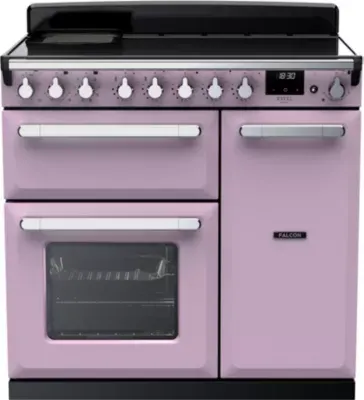 Falcon - Piano De Cuisson Induction Estel Deluxe Tab Ind 90 Cm Parme Chrome — vue 4