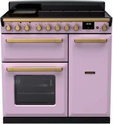 Falcon - Piano De Cuisson Induction Estel Deluxe Tab Ind 90 Cm Parme Laiton