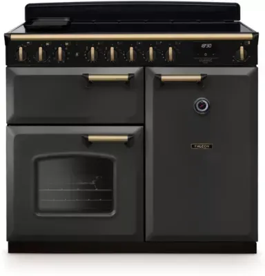Falcon - Piano De Cuisson Induction Ngc Tab Ind 100 Cm Ardoise Laiton Antiqu