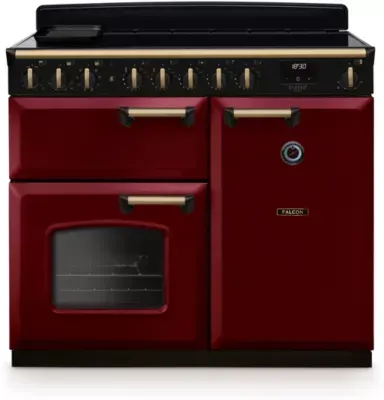 Falcon - Piano De Cuisson Induction Ngc Tab Ind 100 Cm Bordeaux Laiton Antiq