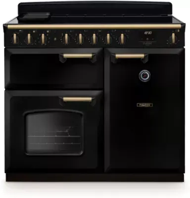 Falcon - Piano De Cuisson Induction Ngc Tab Ind 100 Cm Noir Laiton Antique