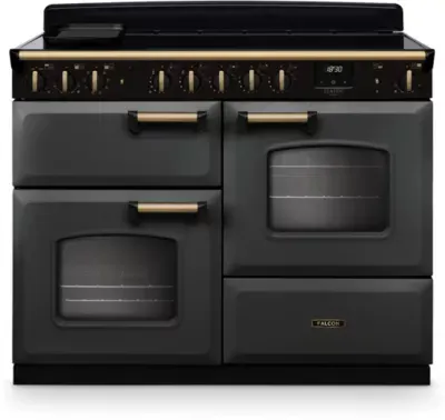 Falcon - Piano De Cuisson Induction Ngc Tab Ind 110 Cm Ardoise Laiton Antiqu