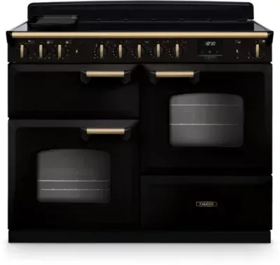 Falcon - Piano De Cuisson Induction Ngc Tab Ind 110 Cm Noir Laiton Antique
