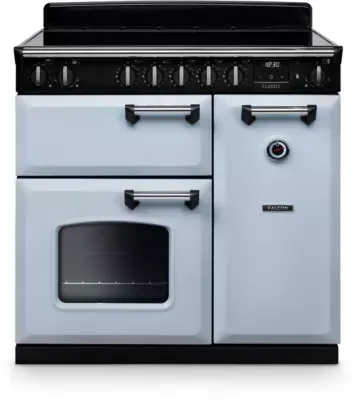 Falcon - Piano De Cuisson Induction Ngc Tab Ind 90 Cm Bleu Pastel Chrome