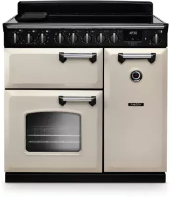Falcon - Piano De Cuisson Induction Ngc Tab Ind 90 Cm Creme Pastel Chrome — vue 3