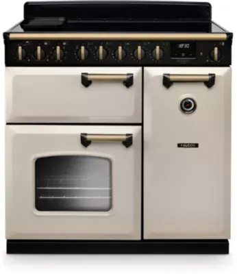 Falcon - Piano De Cuisson Induction Ngc Tab Ind 90 Cm Creme Pastel Laiton An — vue 3