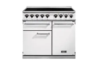 Falcon - Piano De Cuisson Induction Semi Pro Deluxe 100 Blanc Nickel Brossé — vue 2